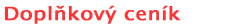 Doplňkový ceník
